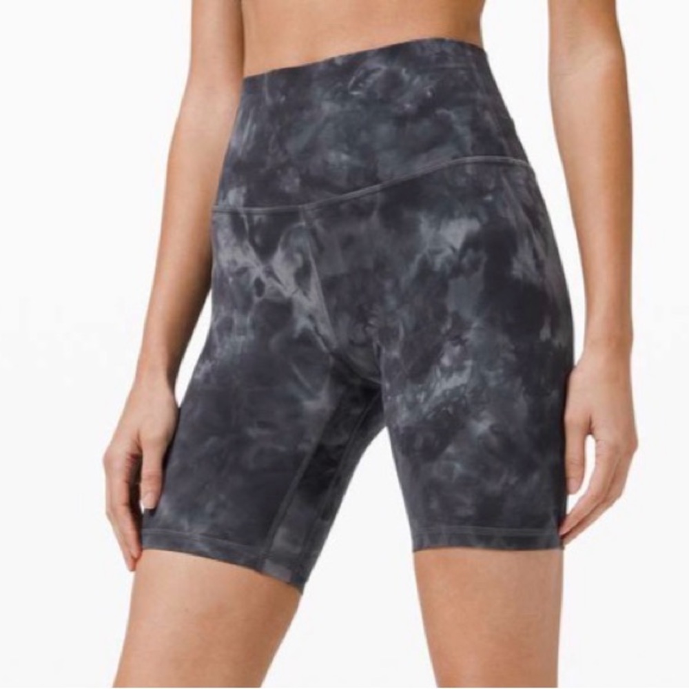 Lululemon Align Short Size 6 with 8" inseam Diamond Dye Pitch Grey Graphite Grey